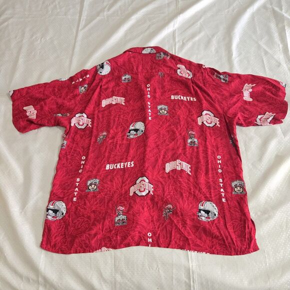 Rayn Spooner Ohio State Shirt Mens XL Buckeyes OSU Hawaiian Brutus Football - Picture 7 of 9